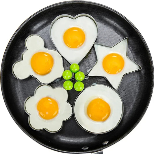 5 Style Stainless Steel Fried Egg Pancake Shaper Kitchen Accessories Gadget